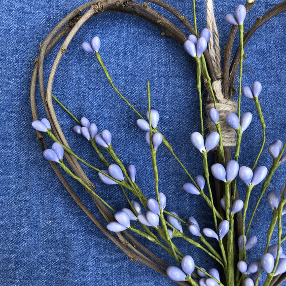 Heart twig art handmade - Picture 2 of 3